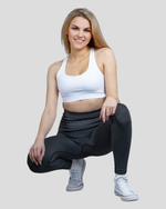 SEAMLESS MESH ŠPORTNE PAJKICE - Dark grey